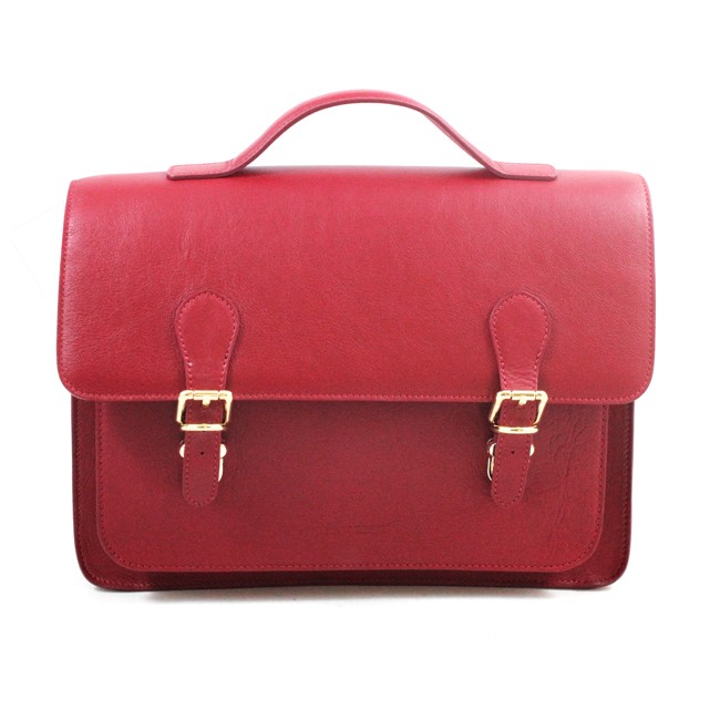 Satchel daily-use Naj-Oleari Florence in real leather, Baglicious